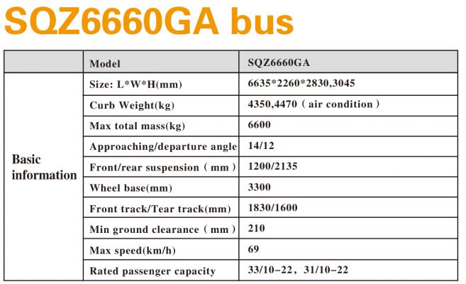 SQZ6660GA Bus